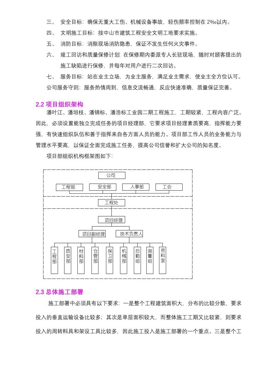 木林森电子有限公司二标段工程施工组织设计_第5页