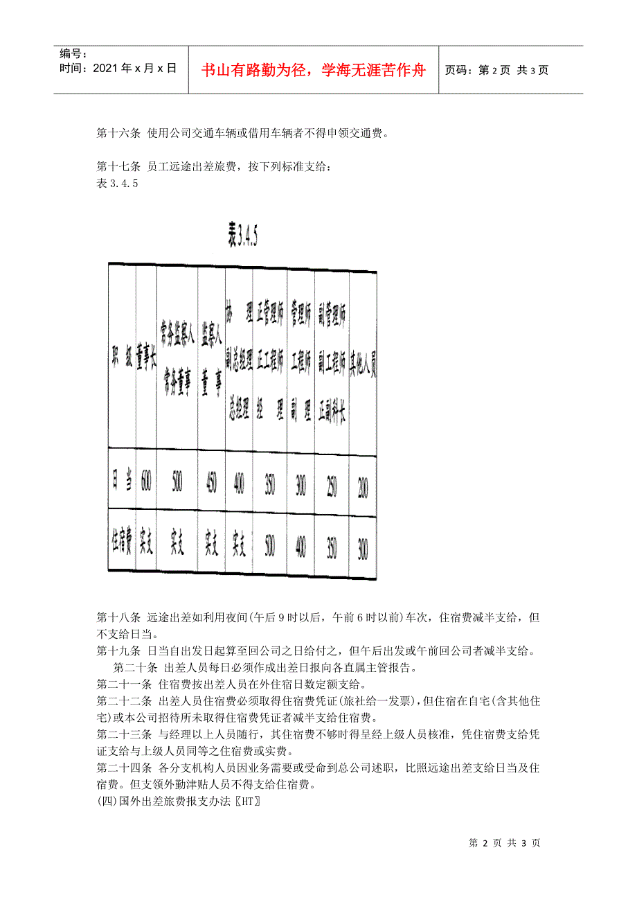员工出差旅费支给办法_第2页