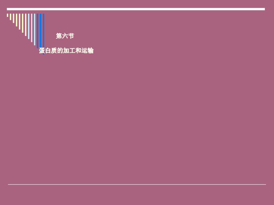 第七章蛋白质的加工和运输ppt课件_第1页