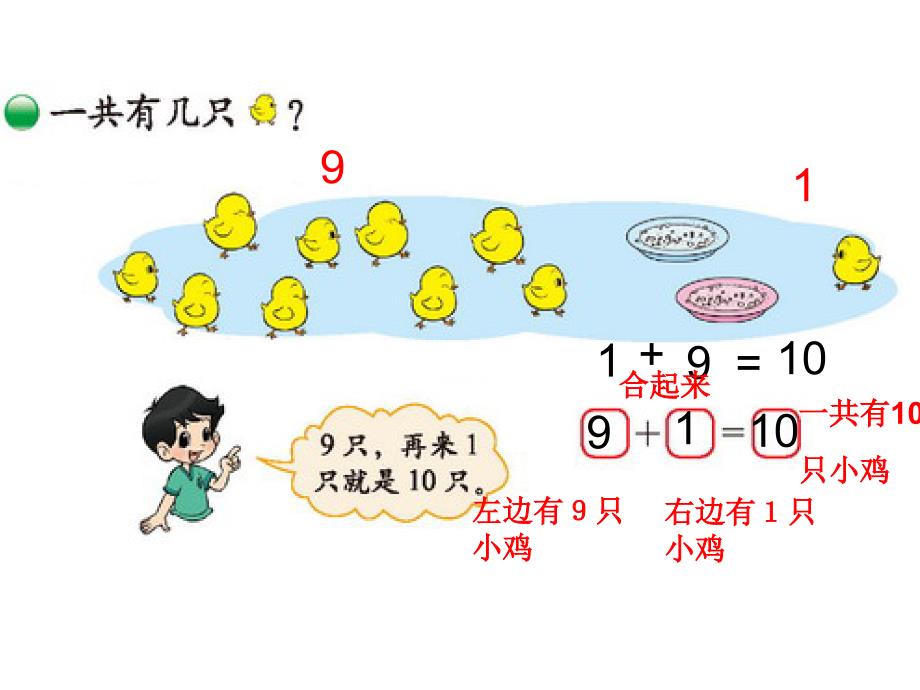 一年级数学上册小鸡吃食_第2页