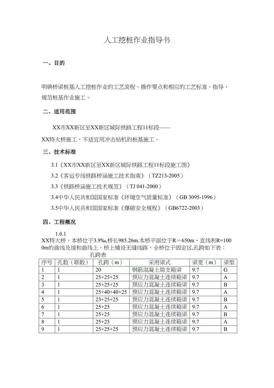 [大连]特大桥人工挖孔桩基础施工作业指导书_(DOC 10页)_第1页