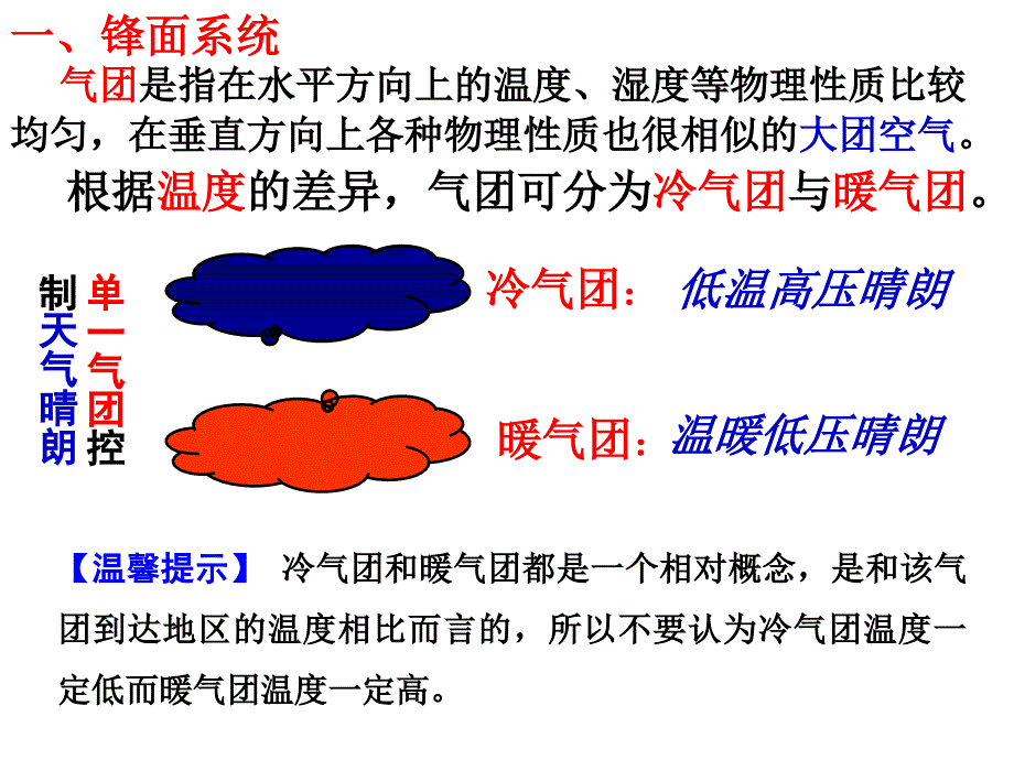 高三第一轮复习常见的天气系统名师制作优质教学资料_第3页