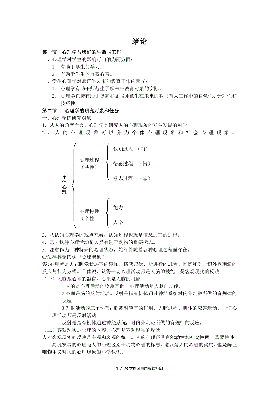 大学公共心理学复习笔记_第1页