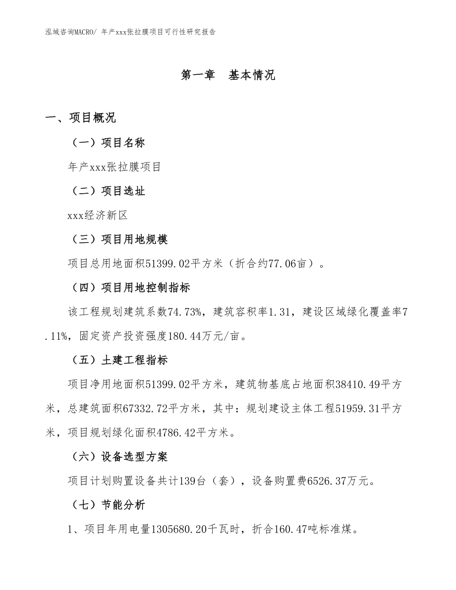 年产xxx张拉膜项目可行性研究报告.docx_第4页