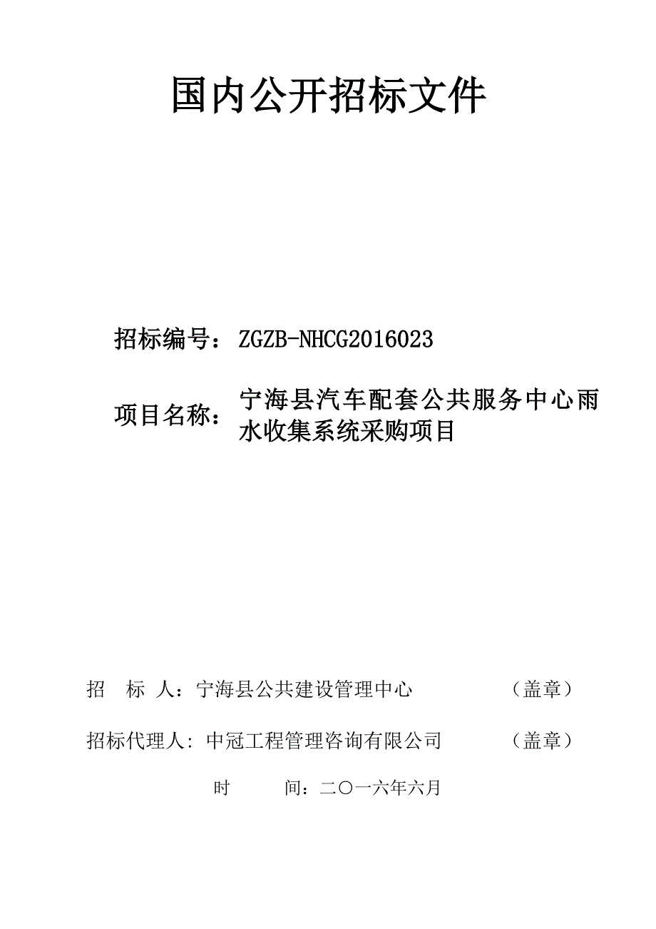 国内公开招标文件_第1页