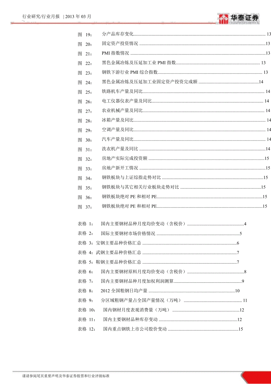 钢铁行业月度研究报告：钢市重压再现旺季能否提振继续观察130305_第3页