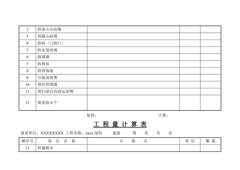 工程量结算表_第5页