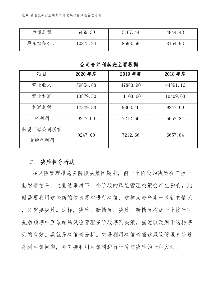 养老服务行业规范有序发展项目风险管理计划（参考）_第4页