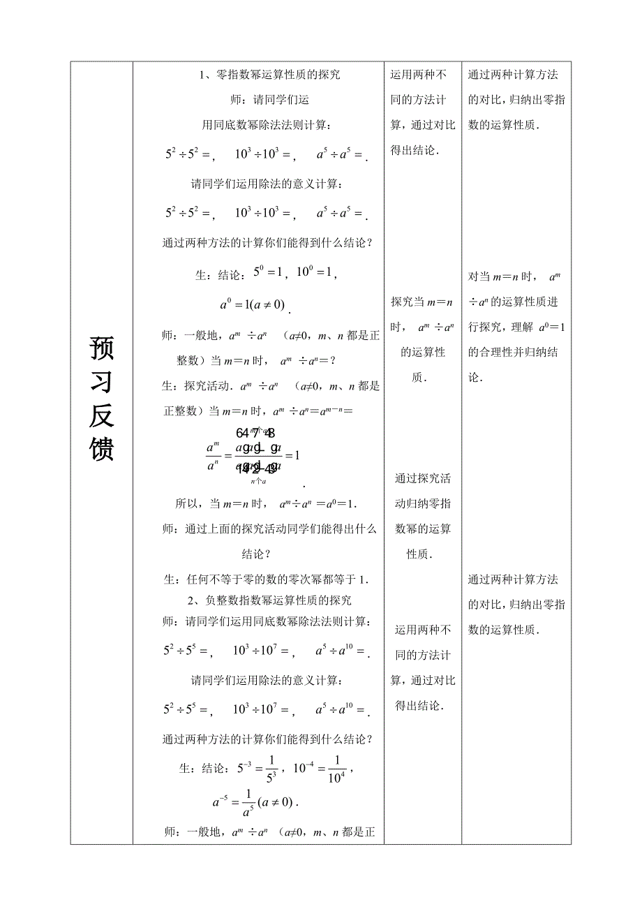 新华东师大版八年级数学下册16章分式16.4零指数幂与负整数指数幂零指数幂与负整数指数幂教案26_第2页