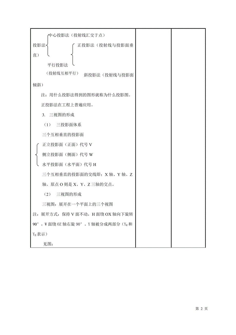 机械制图3-1投影与三视图.doc_第2页