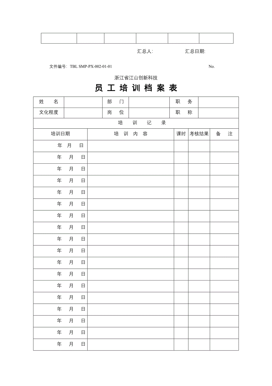 怎么做好培训记录附培训记录表_第4页