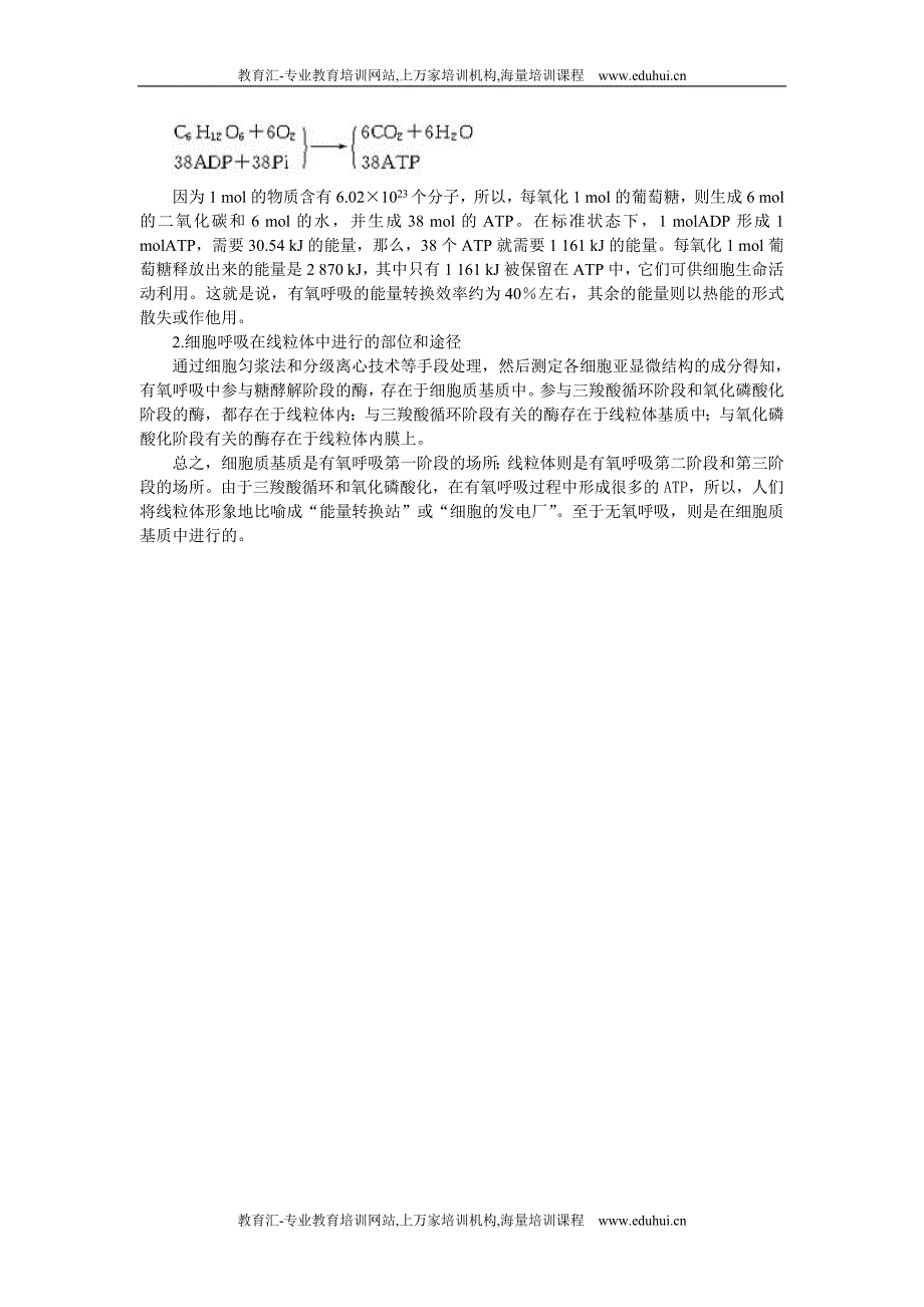 人教新课标高中生物必修一教师备课参考（ATP的主要来源——细胞呼吸第2课时）.doc_第3页