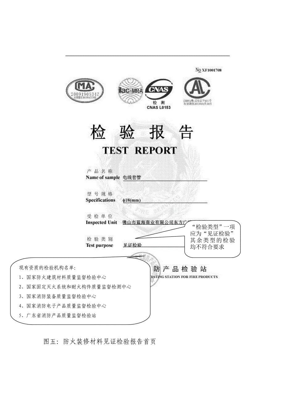 有防火性能要求的建筑构件、建筑材料、室内装修装饰材料符合国家..._第5页