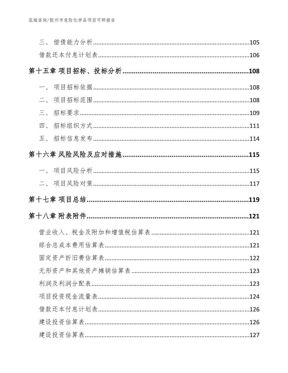 胶州市危险化学品项目可研报告【模板范本】_第5页