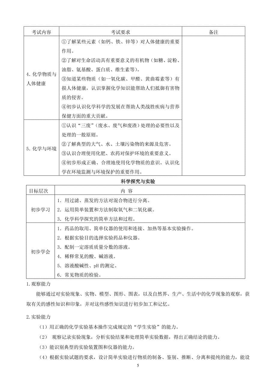 广西中考化学学科考试说明正式稿.doc_第5页