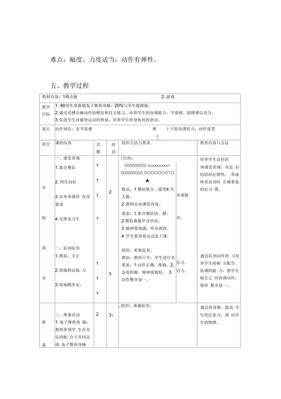 搏击操教学设计_第3页