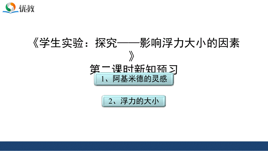 《学生实验：探究——影响浮力大小的因素》第二课时新知预习_第1页