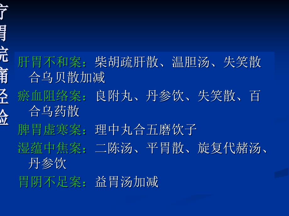 李英杰老师治疗胃脘痛经验演示课件_第2页