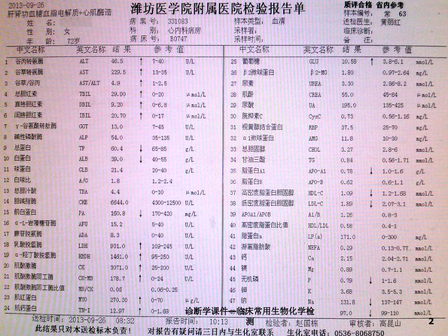 诊断学课件—临床常用生物化学检测_第2页