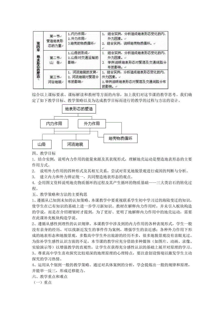 2022年高中地理《营造地表形态的力量》教案4 新人教版必修1_第2页