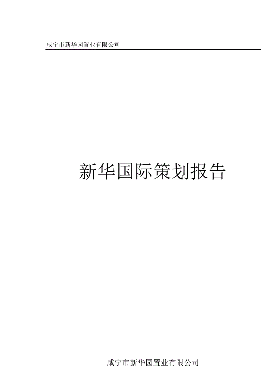 湖北咸宁新华国际西班牙风情小镇全程策划报告_第1页