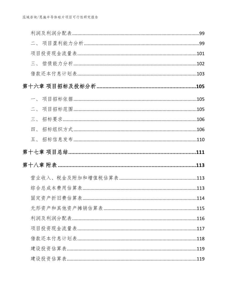 恩施半导体硅片项目可行性研究报告（模板范本）_第5页