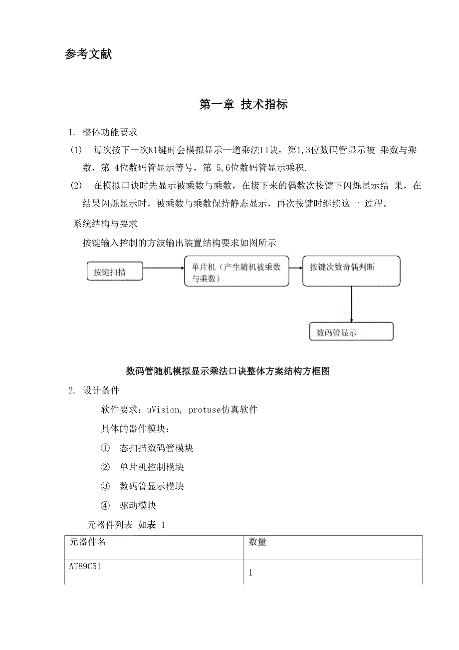 数码管随机模拟显示乘法口诀实验报告_第3页