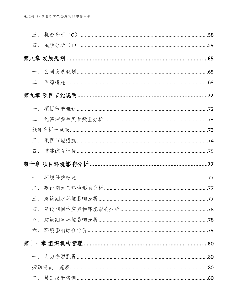 寻甸县有色金属项目申请报告_范文模板_第4页