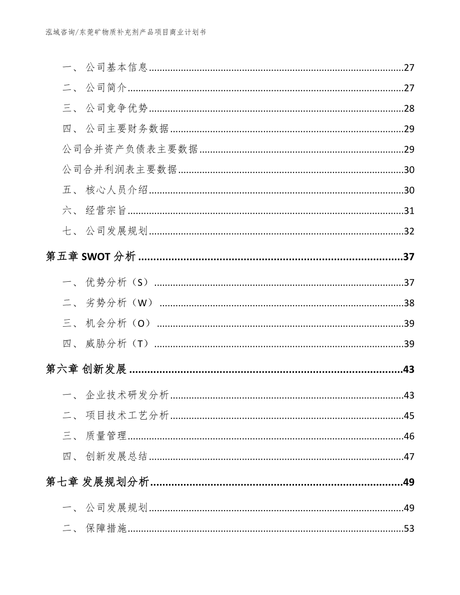 东莞矿物质补充剂产品项目商业计划书_第4页