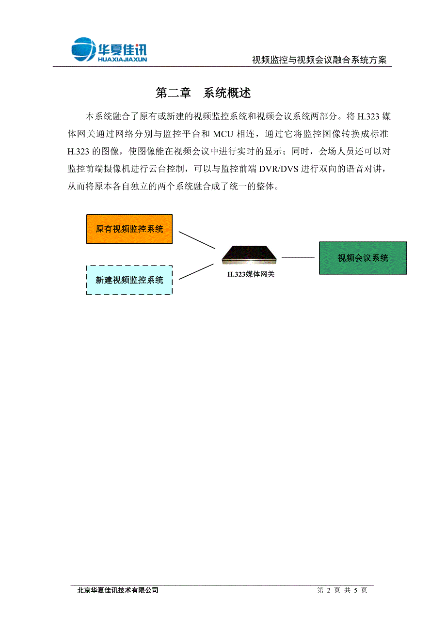 视频监控与视频会议融合系统方案_第4页