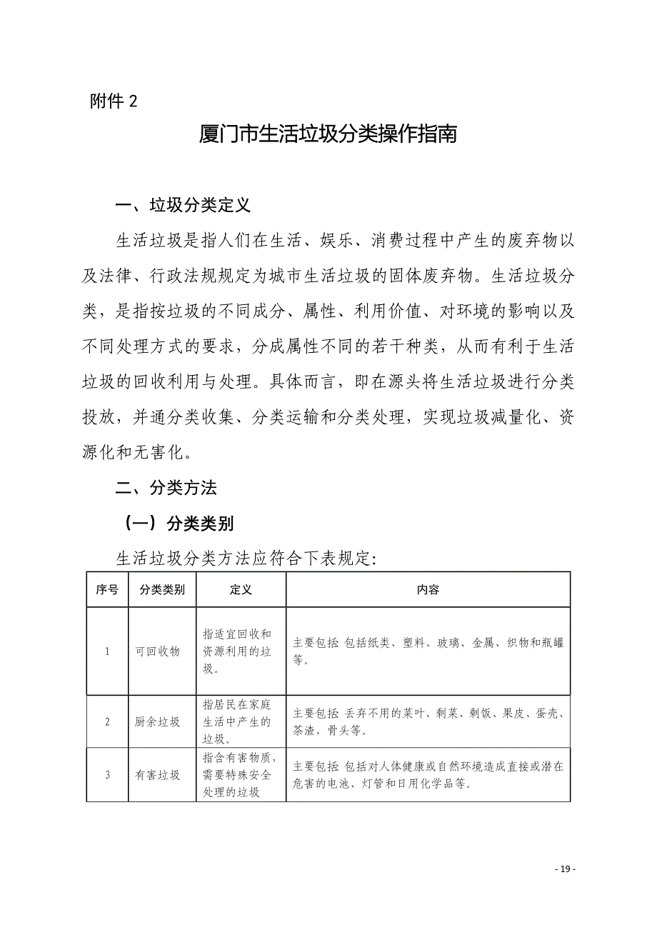 厦门市生活垃圾分类操作指南_第1页
