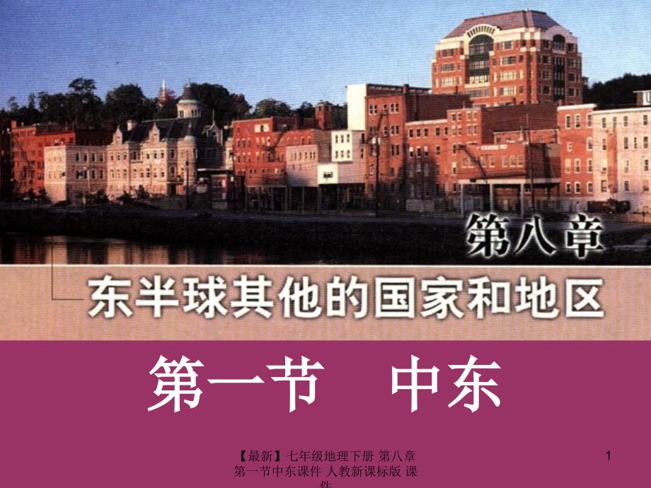 最新七年级地理下册第八章第一节中东课件人教新课标版课件_第1页