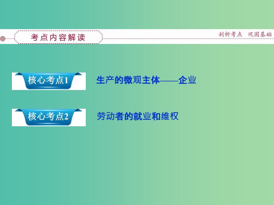 高考政治大一轮复习 第二单元 第五课 企业与劳动者课件 新人教版必修1.ppt_第4页