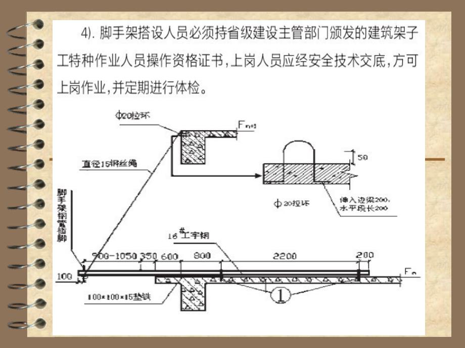 整理版施工平安防护网图集之足手架及卸料平台_第3页