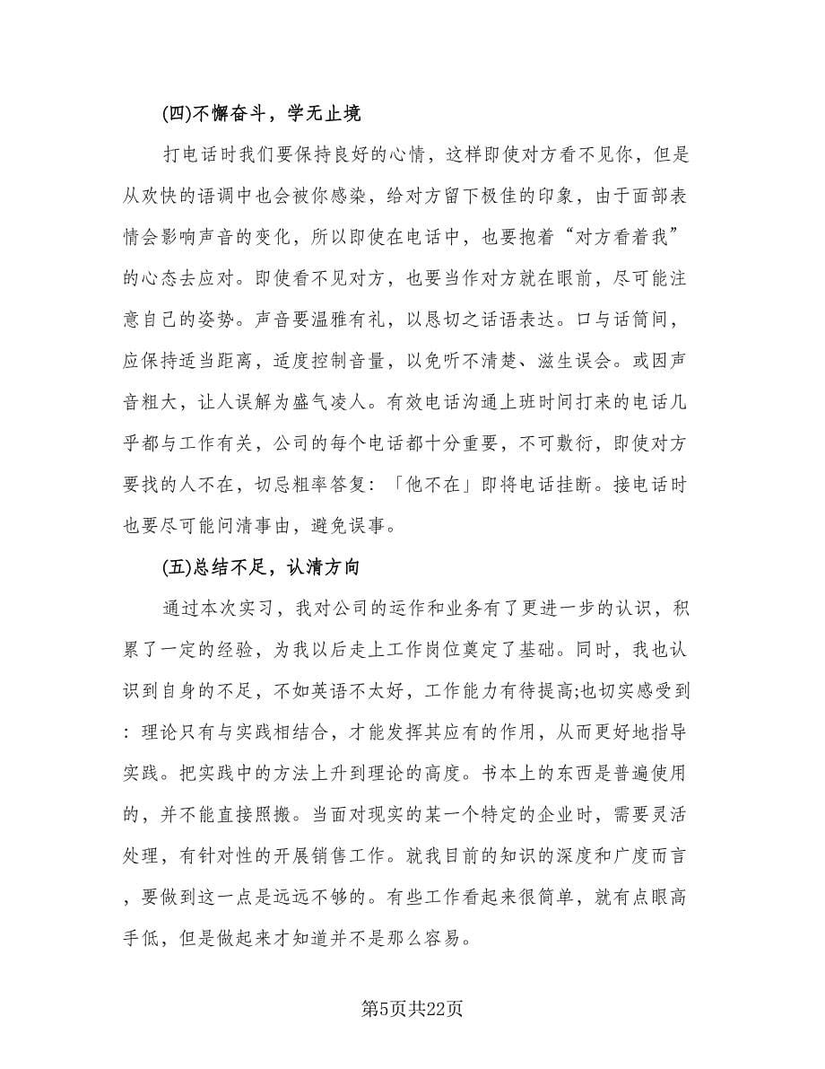 销售员个人实习情况总结模板（六篇）.doc_第5页