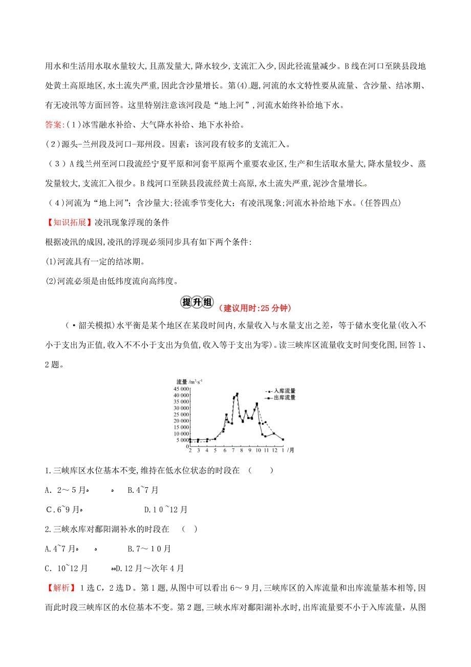 人教通用高考地理总复习课时提升作业九3.1自然界的水循环与水资源的合理利用0713143_第5页