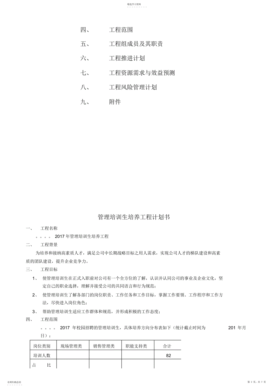 2022年管理培训生培养项目计划书_第2页