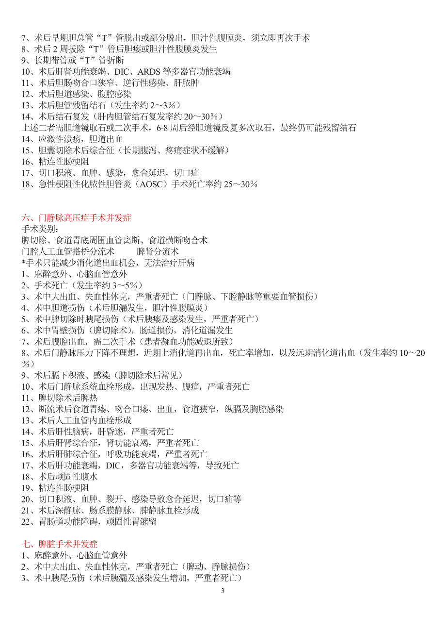 普外科手术常见并发症(写手术同意书时有用!).doc_第3页