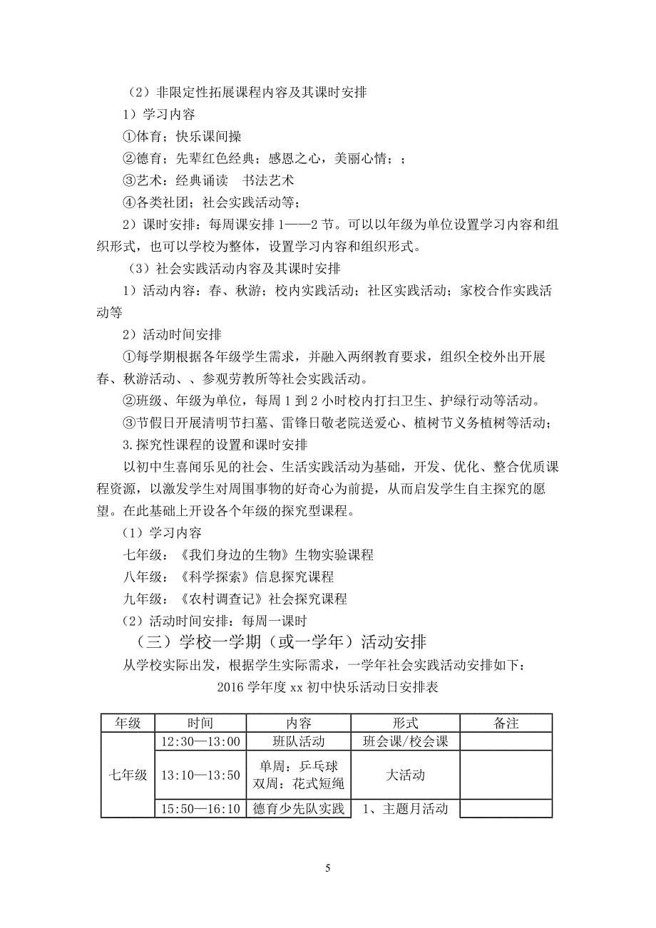 xx初中课程建设汇报材料_第5页