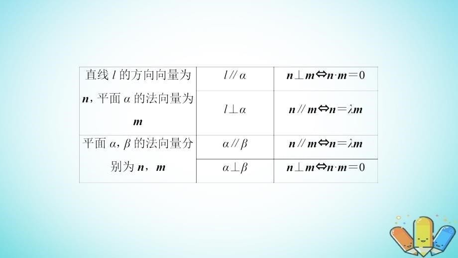 数学第7章 立体几何 第7节 第1课时 利用空间向量证明平行与垂直 理 北师大版_第5页