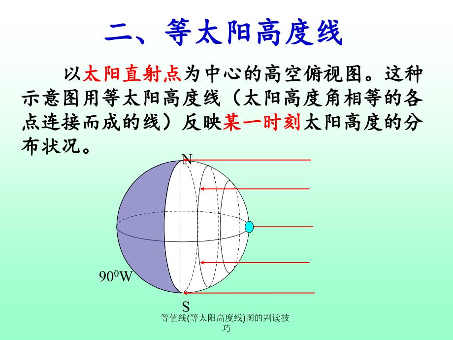 等值线(等太阳高度线)图的判读技巧_第3页