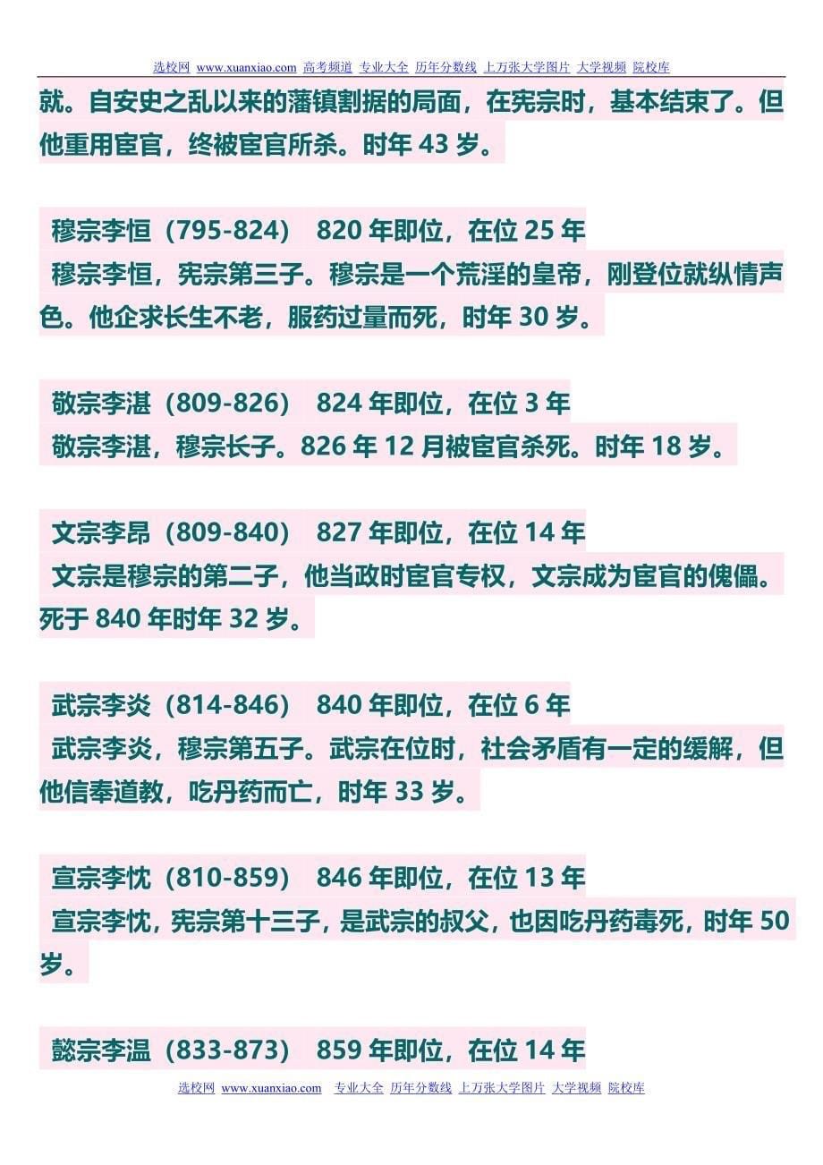 高考中国朝代顺序表.doc_第5页