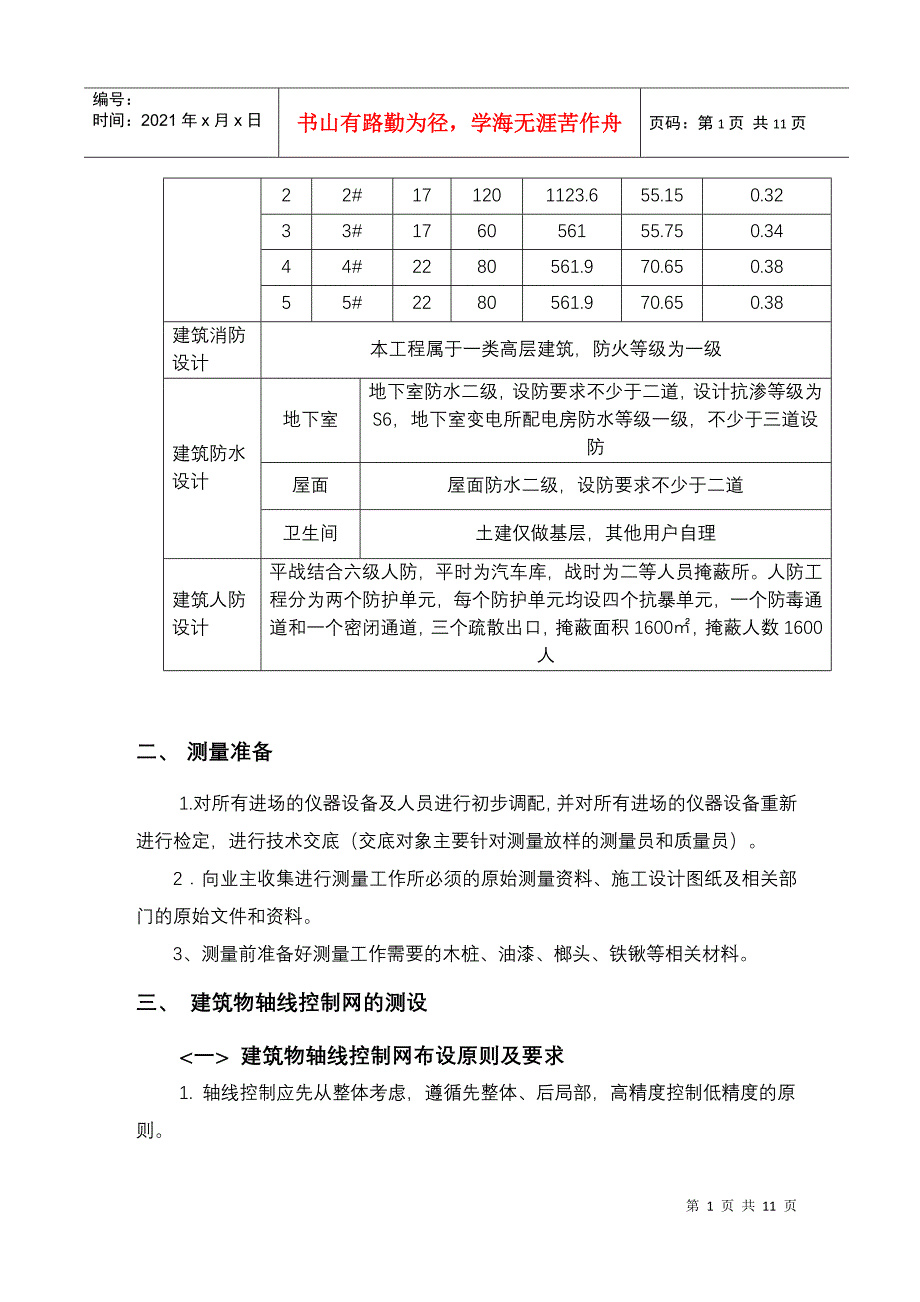 施工测量方案001_第2页