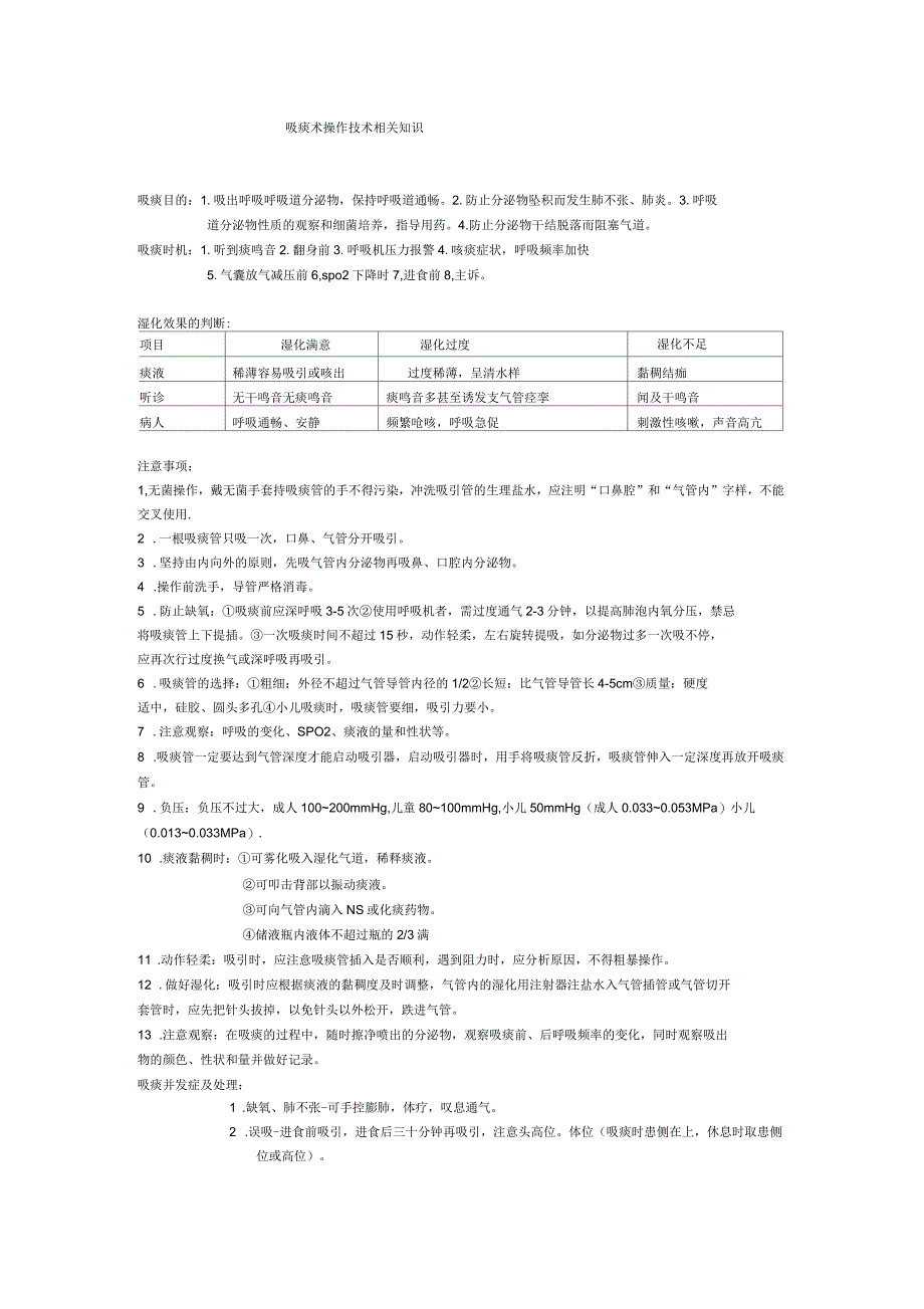 吸痰相关知识_第1页