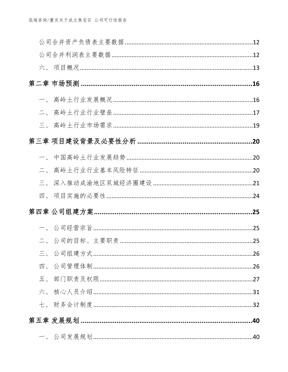 重庆关于成立焦宝石 公司可行性报告【范文模板】_第4页