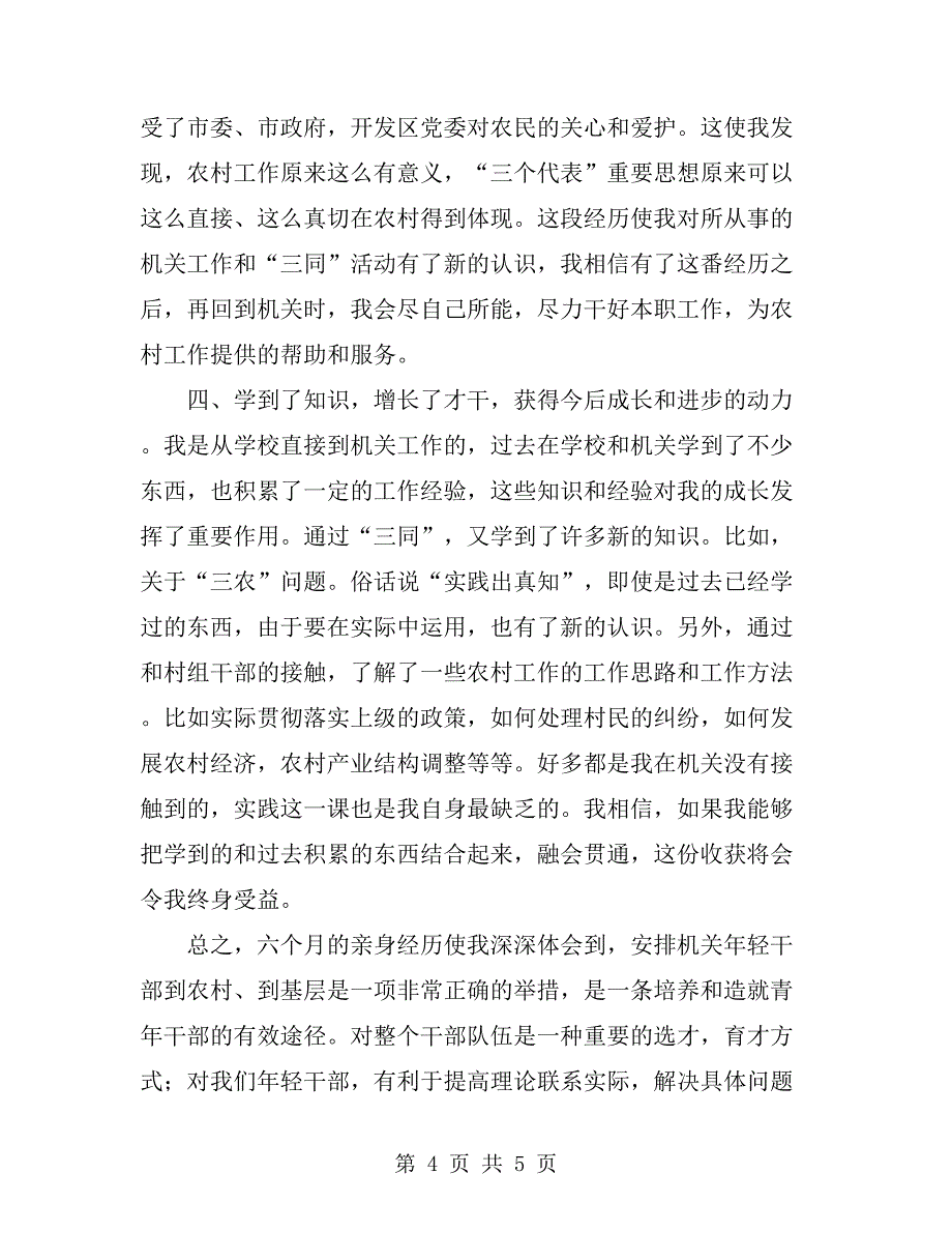 进村入户后的个人总结_第4页