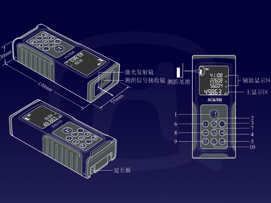 南方手持激光测距仪PD58A_第2页