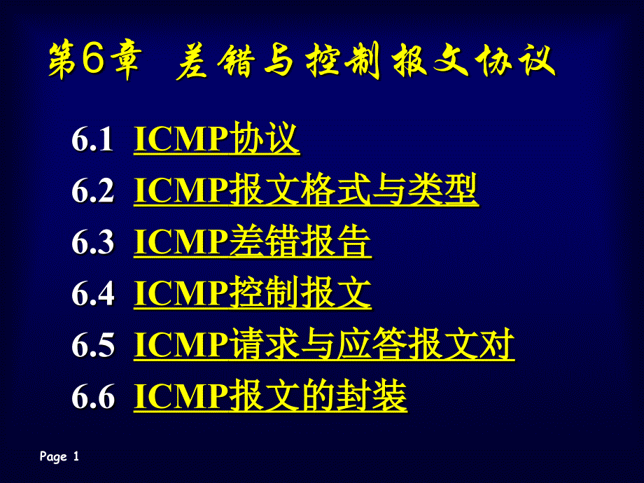 第6章差错与控制报文协议课件_第1页