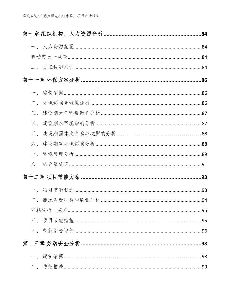 广元直驱电机技术推广项目申请报告_第5页