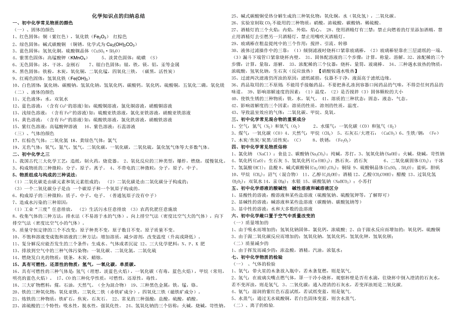 初中化学知识点好_第1页